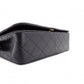 CHANEL Lambskin Single-Flap Classic Matelassé Shoulder Bag, Leather, Black with Gold Hardware