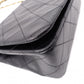 CHANEL Lambskin Single-Flap Classic Matelassé Shoulder Bag, Leather, Black with Gold Hardware