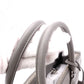 PRADA Galleria Handbag, Leather, Gray, Women's, 2-Way Crossbody, Silver Hardware, Triangle Logo