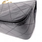 CHANEL Lambskin Single-Flap Classic Matelassé Shoulder Bag, Leather, Black with Gold Hardware