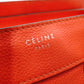 CELINE Luggage Micro Shopper Handbag, Leather, Orange, Tote Bag