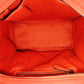 CELINE Luggage Micro Shopper Handbag, Leather, Orange, Tote Bag