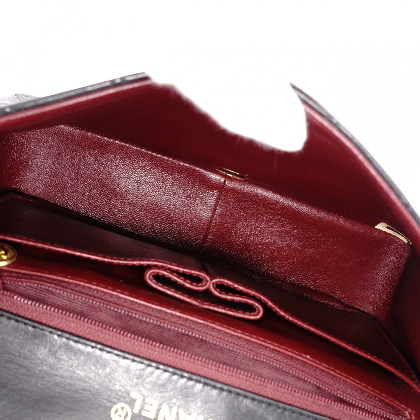 CHANEL Lambskin Single-Flap Classic Matelassé Shoulder Bag, Leather, Black with Gold Hardware