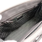 PRADA Galleria Handbag, Leather, Gray, Women's, 2-Way Crossbody, Silver Hardware, Triangle Logo
