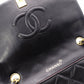 CHANEL Lambskin Single-Flap Classic Matelassé Shoulder Bag, Leather, Black with Gold Hardware