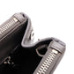 PRADA Galleria Handbag, Leather, Gray, Women's, 2-Way Crossbody, Silver Hardware, Triangle Logo