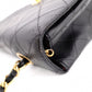 CHANEL Lambskin Single-Flap Classic Matelassé Shoulder Bag, Leather, Black with Gold Hardware