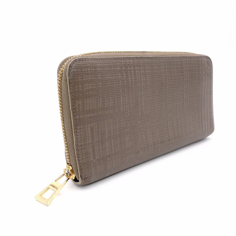 LOEWE Anagram Long Wallet Leather Women's Brown