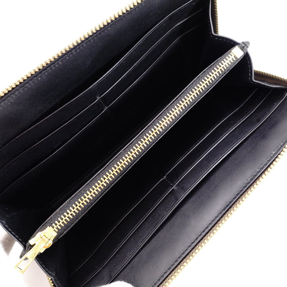 LOEWE Anagram Long Wallet Leather Women's Brown