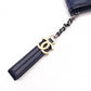 CHANEL Lambskin Gabrielle Matelassé Clutch Bag, Leather, Navy Blue