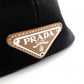 PRADA Canapa Tote Bag, Canvas, Black, 2-Way, Logo, Crossbody