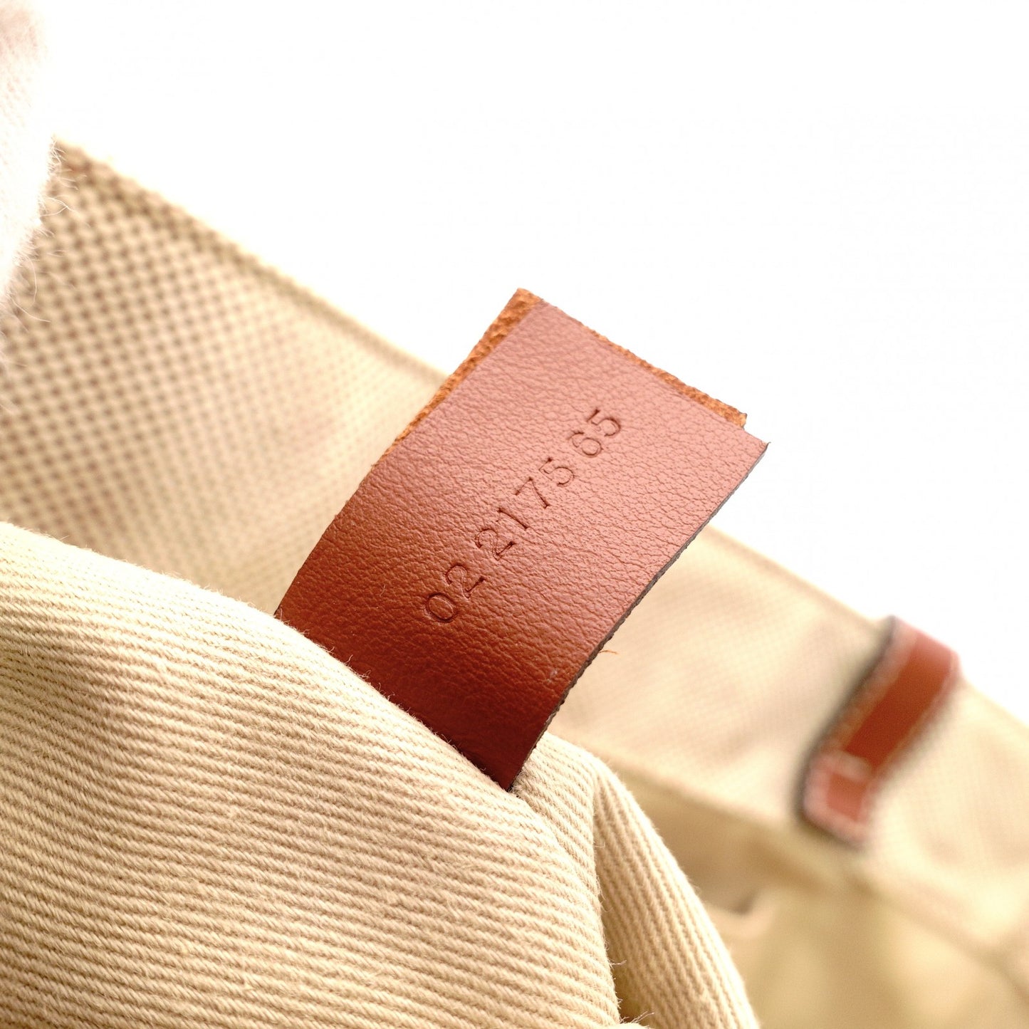 Chloe Woody Shoulder Bag Leather/Canvas Beige