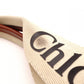 Chloe Woody Shoulder Bag Leather/Canvas Beige