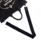 PRADA Canapa Tote Bag, Canvas, Black, 2-Way, Logo, Crossbody