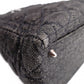 Christian Dior Lady Dior Handbag, Canvas, Black, Silver Hardware