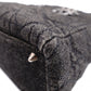 Christian Dior Lady Dior Handbag, Canvas, Black, Silver Hardware