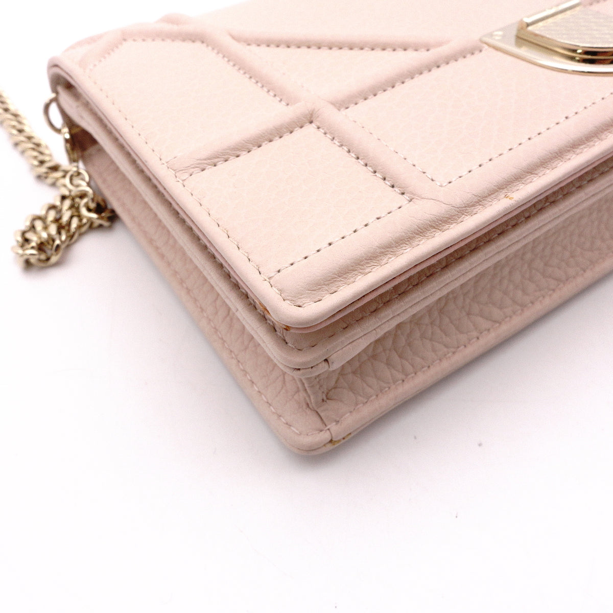 Dior Diorama Shoulder Bag, Leather, Pink, Women's, Gold Hardware, Crossbody