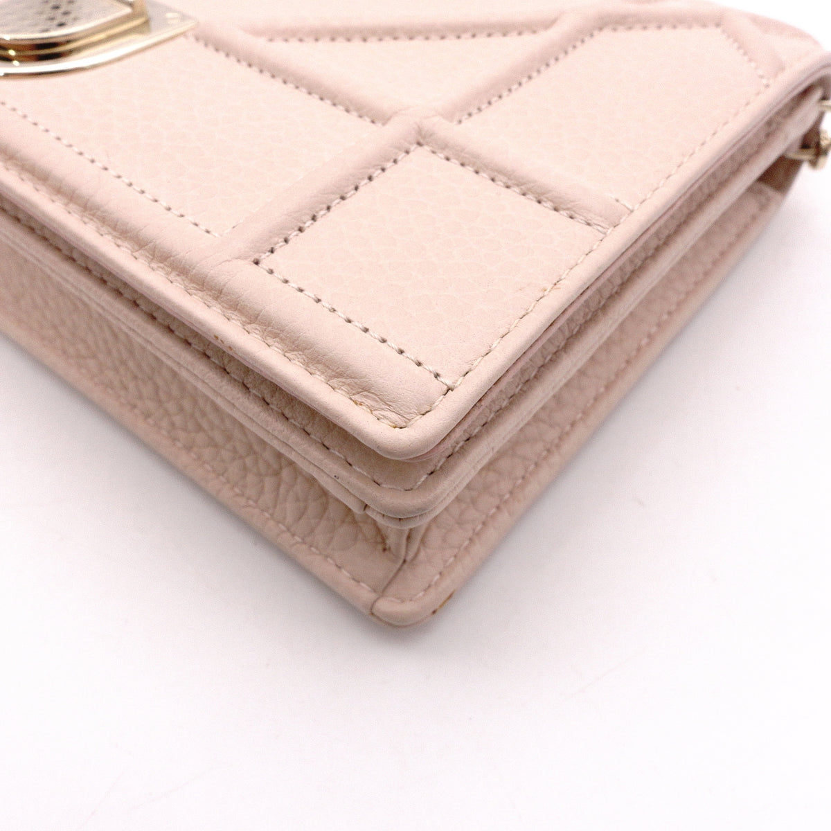 Dior Diorama Shoulder Bag, Leather, Pink, Women's, Gold Hardware, Crossbody