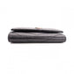 SAINT LAURENT Cassandra Key Case, Leather, Black, YSL, Silver Hardware