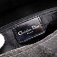 Christian Dior Lady Dior Handbag, Canvas, Black, Silver Hardware