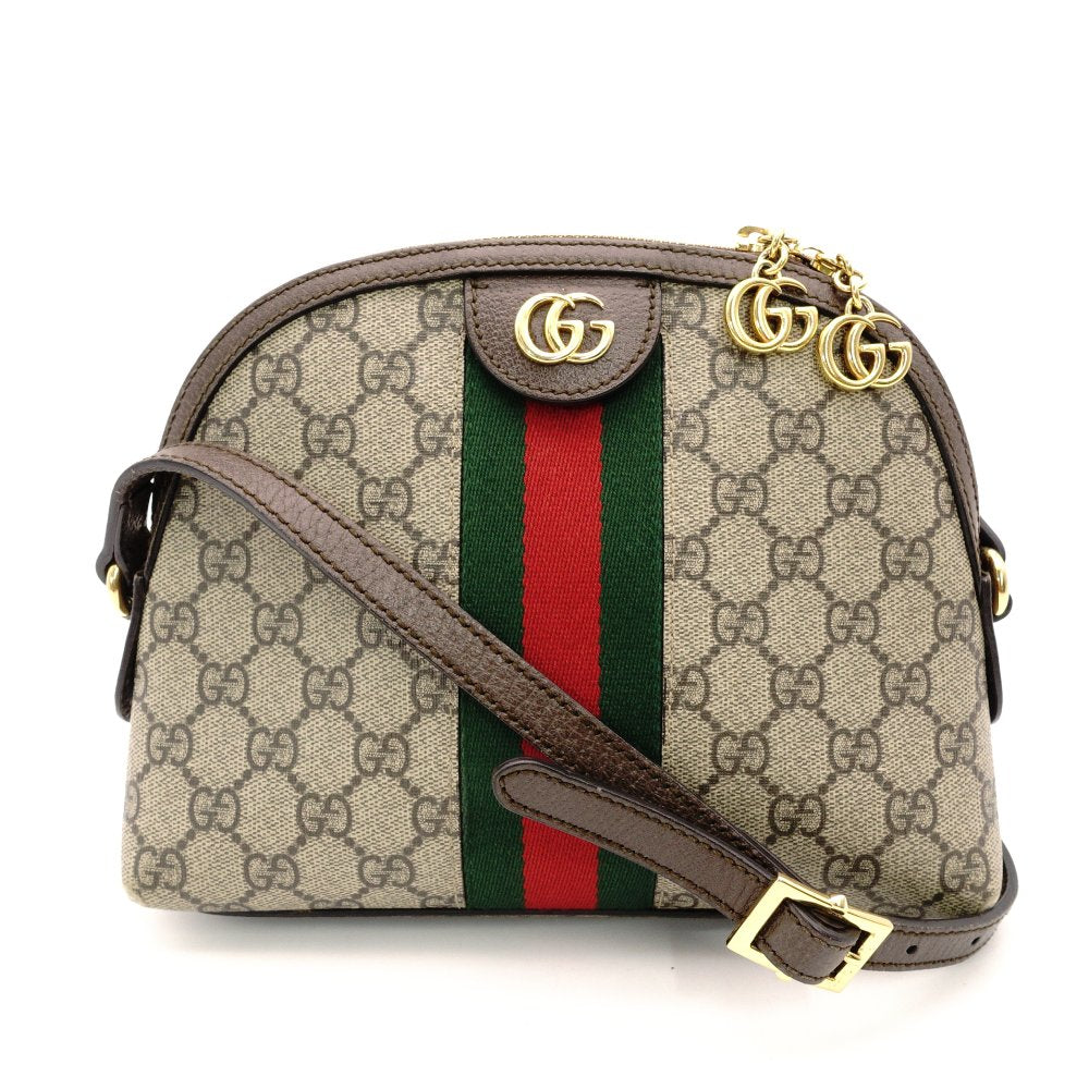 GUCCI Off-Dia Sherry Line Shoulder Bag in Brown