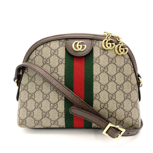 GUCCI Off-Dia Sherry Line Shoulder Bag in Brown