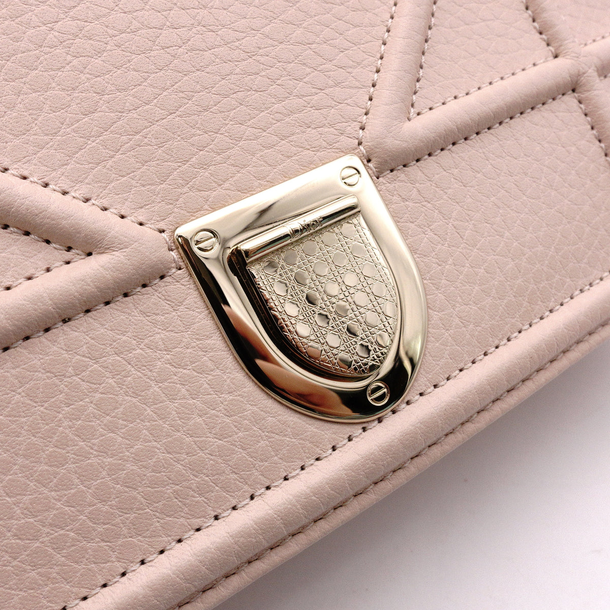 Dior Diorama Shoulder Bag, Leather, Pink, Women's, Gold Hardware, Crossbody
