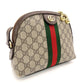 GUCCI Off-Dia Sherry Line Shoulder Bag in Brown