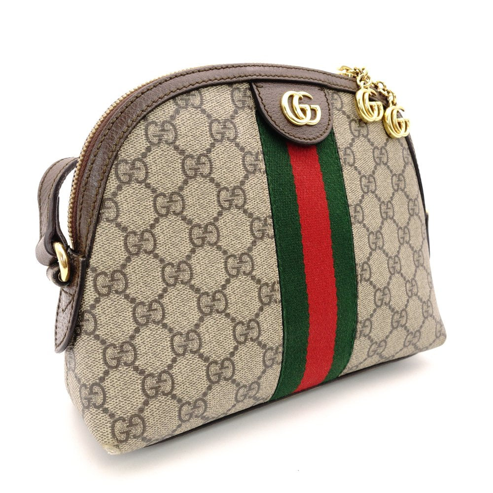GUCCI Off-Dia Sherry Line Shoulder Bag in Brown