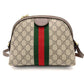 GUCCI Off-Dia Sherry Line Shoulder Bag in Brown