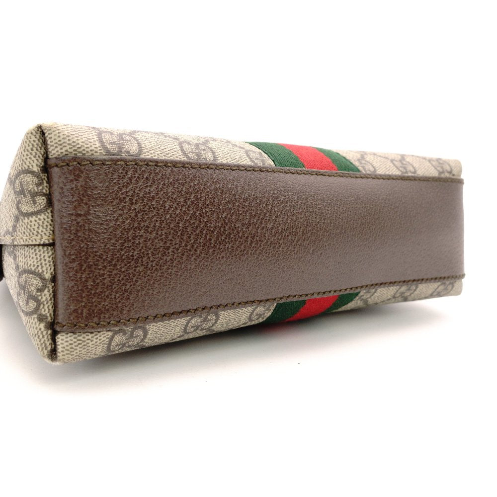 GUCCI Off-Dia Sherry Line Shoulder Bag in Brown