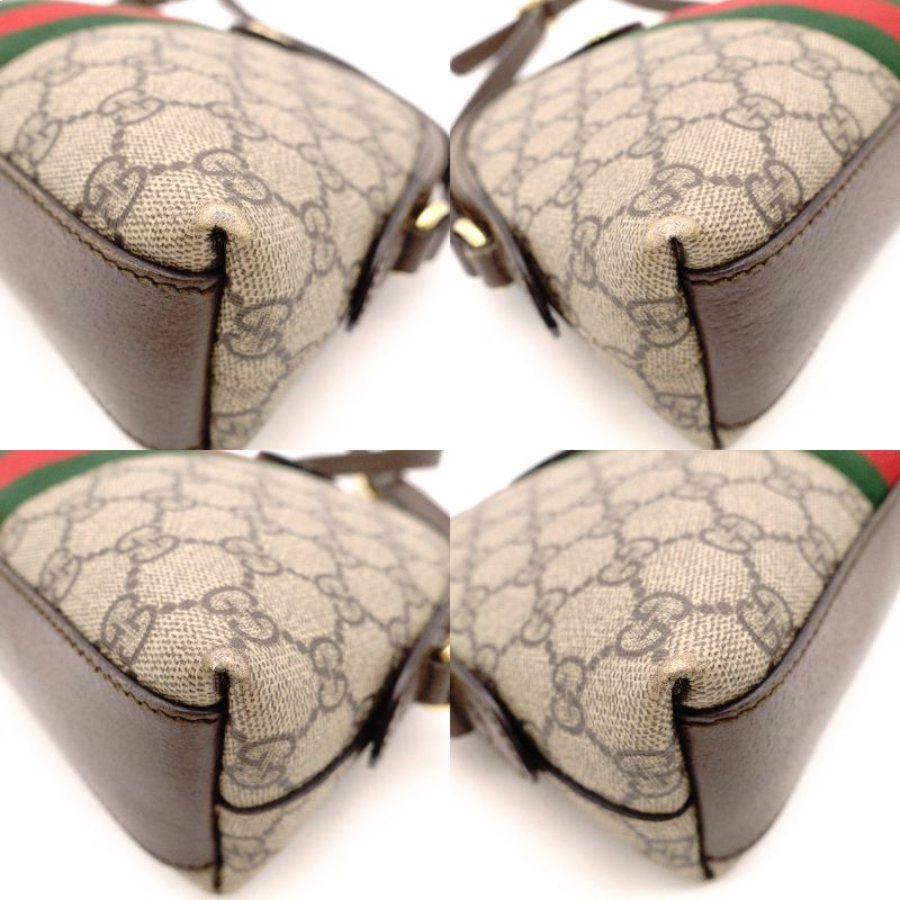 GUCCI Off-Dia Sherry Line Shoulder Bag in Brown