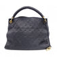 LOUIS VUITTON Artsy MM Monogram Empreinte Shoulder Bag, Leather, Navy