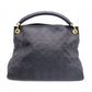 LOUIS VUITTON Artsy MM Monogram Empreinte Shoulder Bag, Leather, Navy