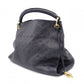 LOUIS VUITTON Artsy MM Monogram Empreinte Shoulder Bag, Leather, Navy