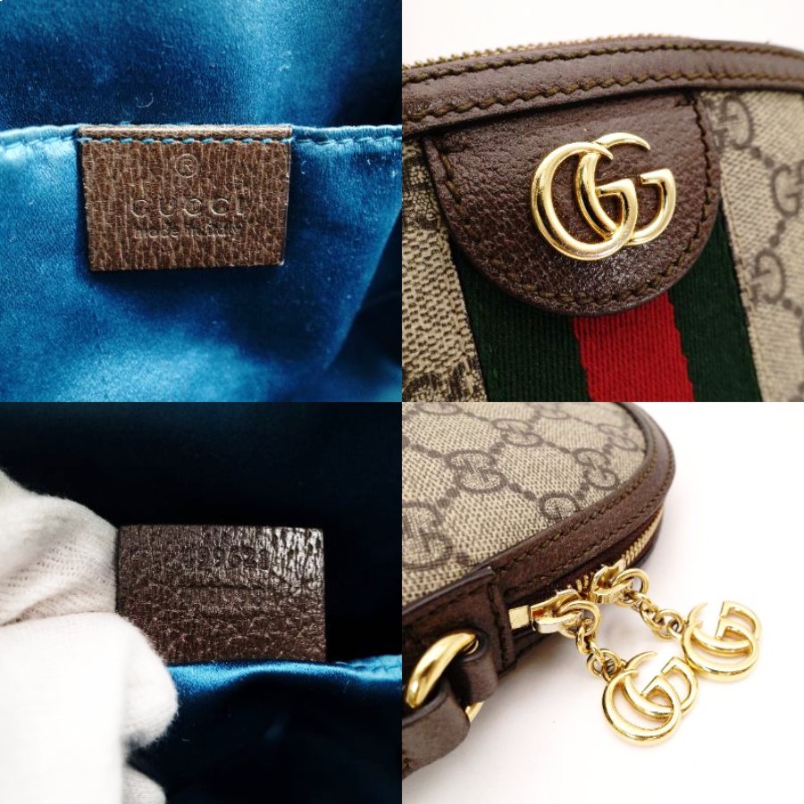 GUCCI Off-Dia Sherry Line Shoulder Bag in Brown