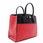 LOUIS VUITTON City Steamer PM Handbag, Leather, Red and Black, 2-Way Crossbody