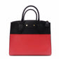 LOUIS VUITTON City Steamer PM Handbag, Leather, Red and Black, 2-Way Crossbody