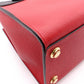 LOUIS VUITTON City Steamer PM Handbag, Leather, Red and Black, 2-Way Crossbody
