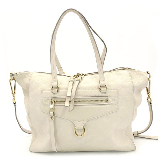 LOUIS VUITTON Anplant Luminous PM Neige Color Shoulder Bag Leather Off-White Gold Hardware 7-10-156