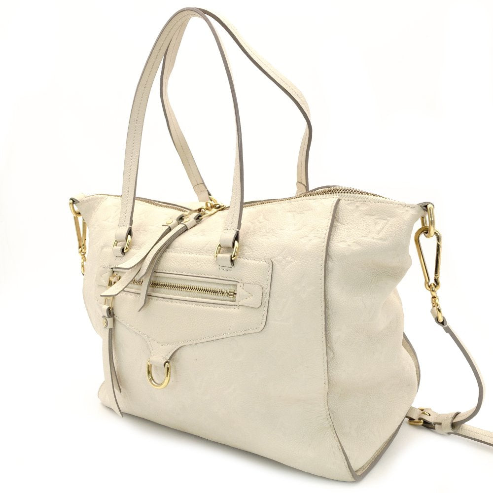 LOUIS VUITTON Anplant Luminous PM Neige Color Shoulder Bag Leather Off-White Gold Hardware 7-10-156