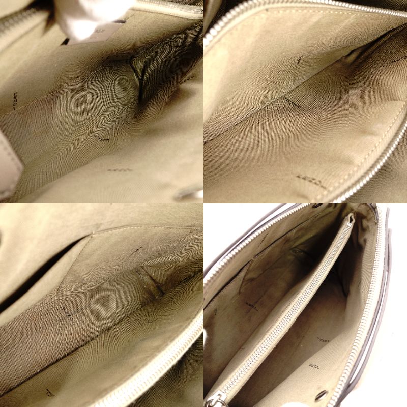 FENDI By the Way Handbag Leather Beige 2-Way