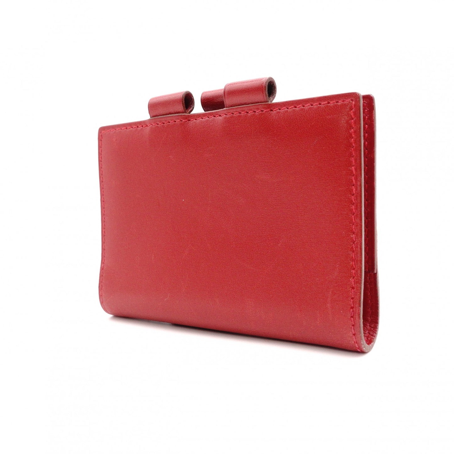 HERMES Agenda Planner Cover, Leather, Red, Notepad Cover, 〇Y Engraving