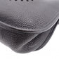 HERMES Evelyn PM Shoulder Bag, Leather, Black, Silver Hardware, Crossbody, □G Stamp