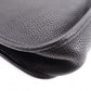HERMES Evelyn PM Shoulder Bag, Leather, Black, Silver Hardware, Crossbody, □G Stamp