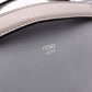 FENDI By the Way Handbag, Leather, Blue-Gray, Women's, 2-Way, Beige, Crossbody, Silver Hardware