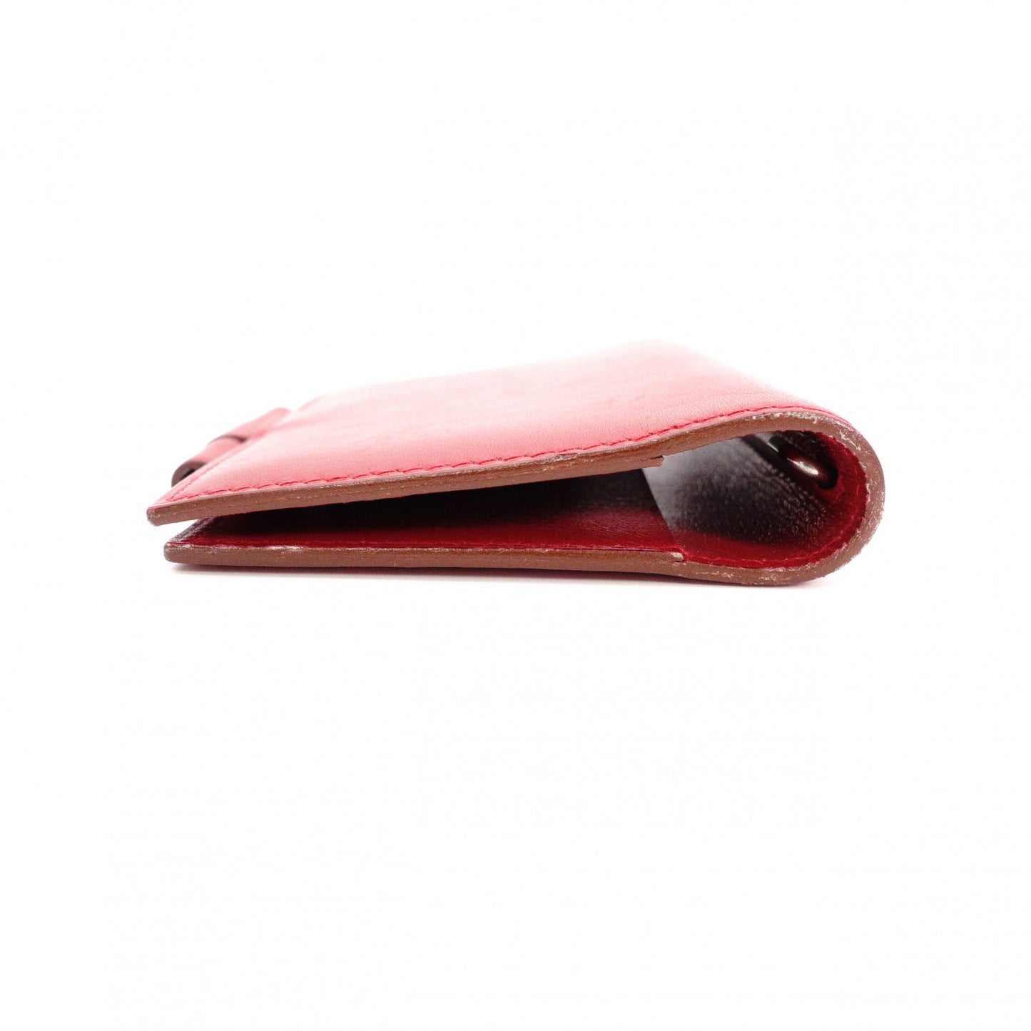 HERMES Agenda Planner Cover, Leather, Red, Notepad Cover, 〇Y Engraving
