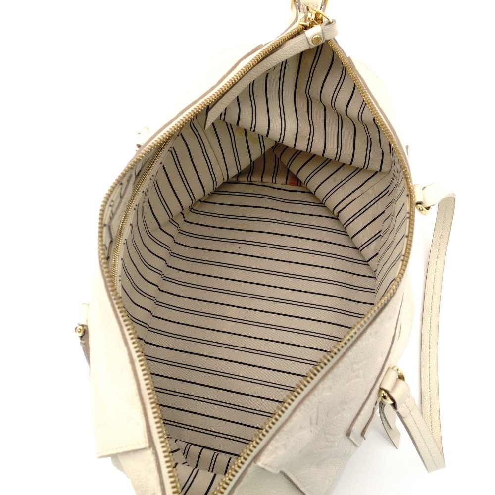 LOUIS VUITTON Anplant Luminous PM Neige Color Shoulder Bag Leather Off-White Gold Hardware 7-10-156