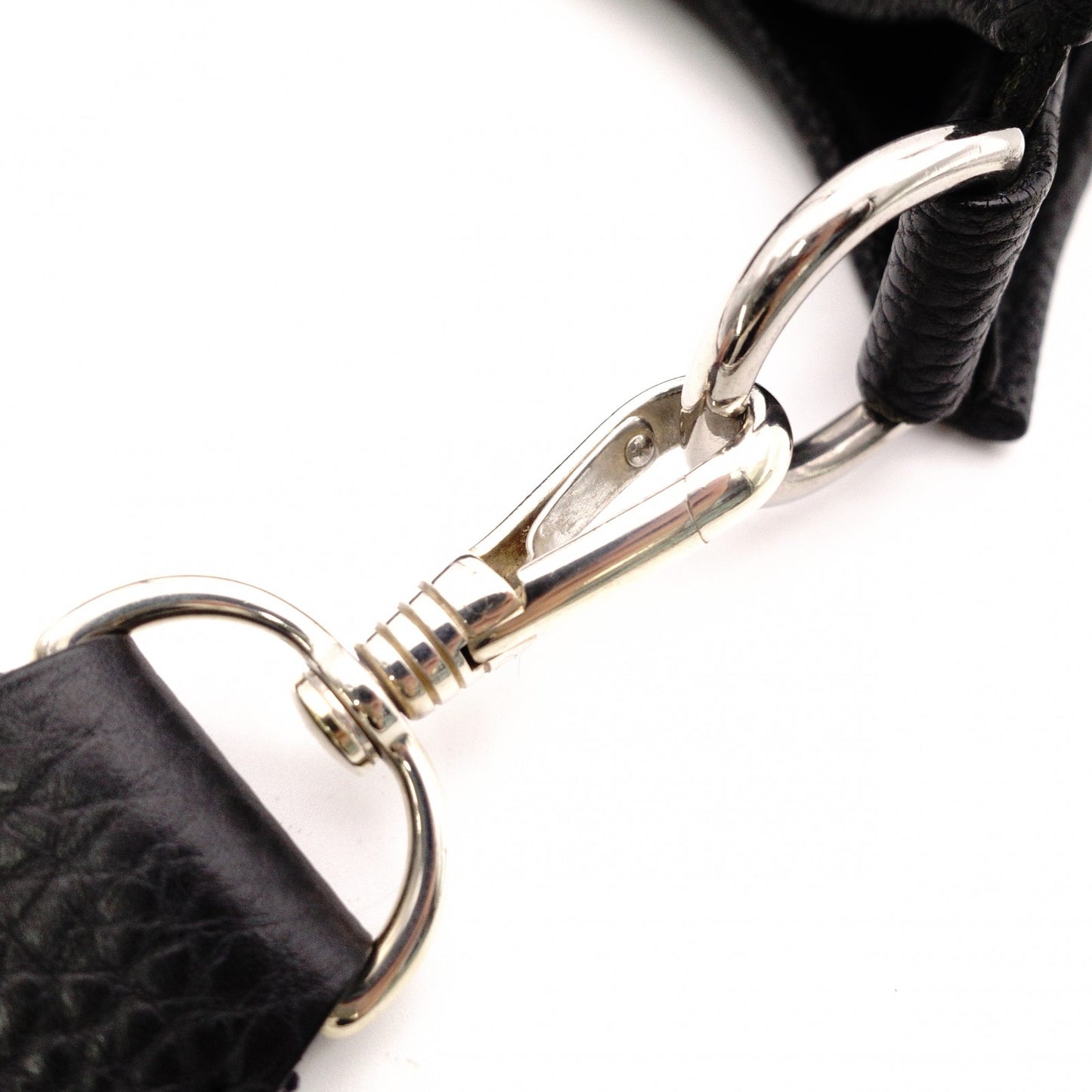 HERMES Evelyn PM Shoulder Bag, Leather, Black, Silver Hardware, Crossbody, □G Stamp