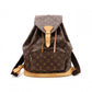 LOUIS VUITTON Monogram canvas Montsouris GM Backpack Daypack Brown PVC/leather Women